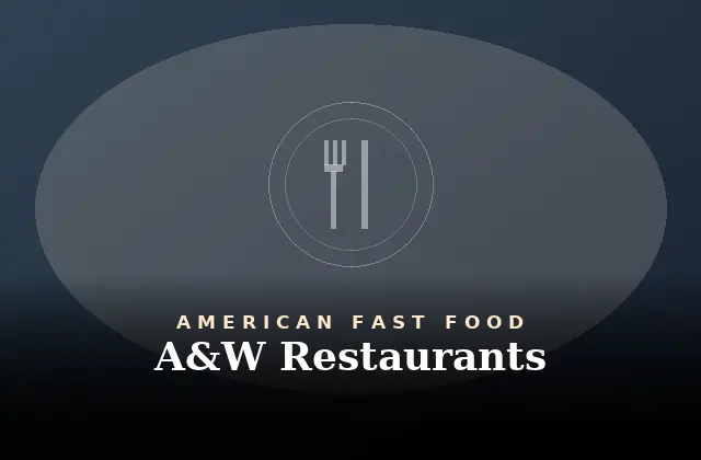 A&W Menu With Prices