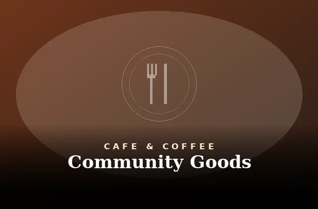 Community Goods Menu With Prices