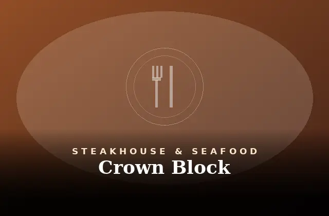 Crown Block Menu With Prices