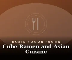 Cube Ramen And Asian Cuisine Menu With Prices