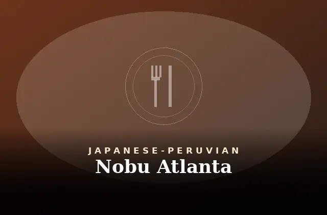 Nobu Atlanta Menu With Prices