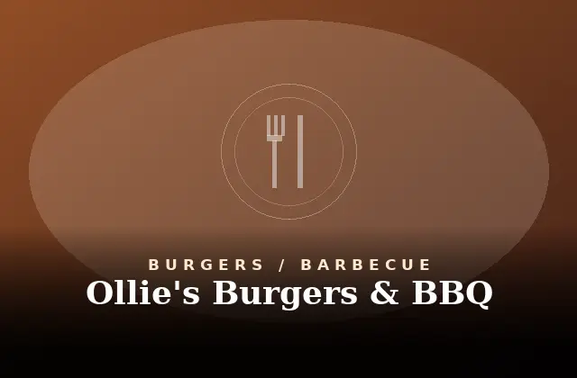 Ollie’s Burgers & BBQ Menu With Prices