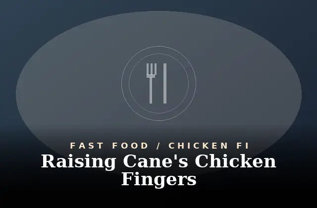 Raising Cane’s Menu With Prices