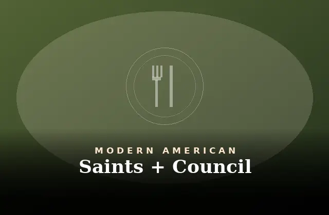Saints And Council Menu With Prices