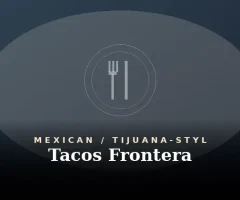 Tacos Frontera Menu With Prices