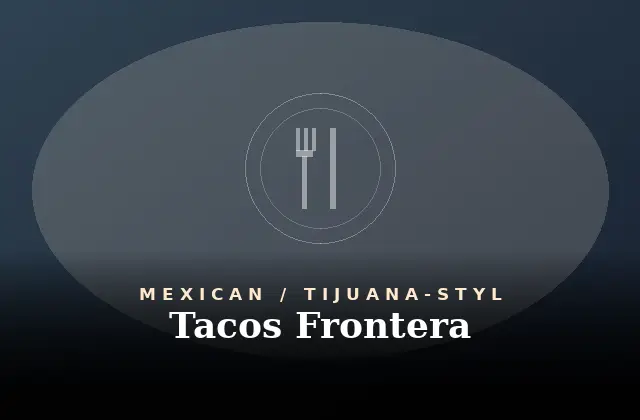Tacos Frontera Menu With Prices